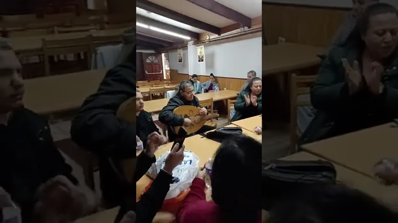 جوه الطاحونه . فرح البابا كيرلس السادس بكولمب باريس 