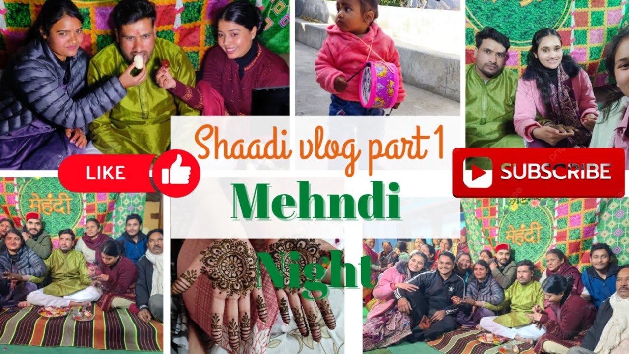 Chachaji ki shadi in uttarakhand #mehndinight #pahadiwedding #uttarakhandishadi #familyvlog 