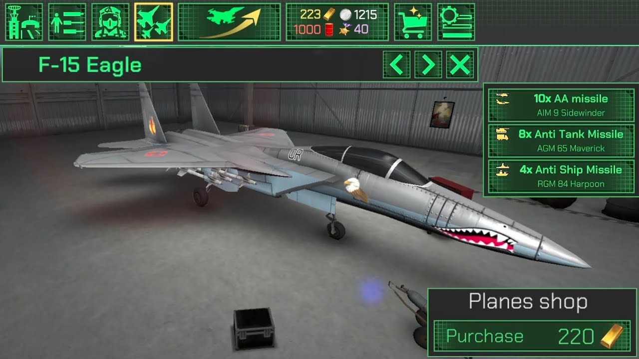 Warplanes: Task Force - Purchasing F-15 Eagle #warplanes #jet #f15