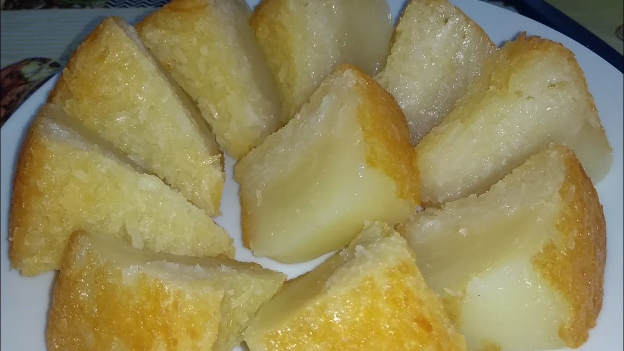 Bolo de goma de tapioca com coco/ Bolo de grude, sem trigo, maravilhoso! Fácil de fazer.