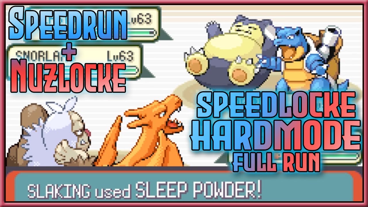 SpeedLocke Hardmode! Seedrun + Nuzlocke 150% Level Boost Full Run