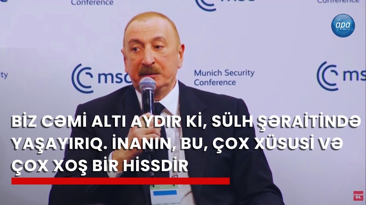Prezident Münxendə Trans-Xəzər əməkdaşlığı mövzusunda paneldə iştirak edib | APA