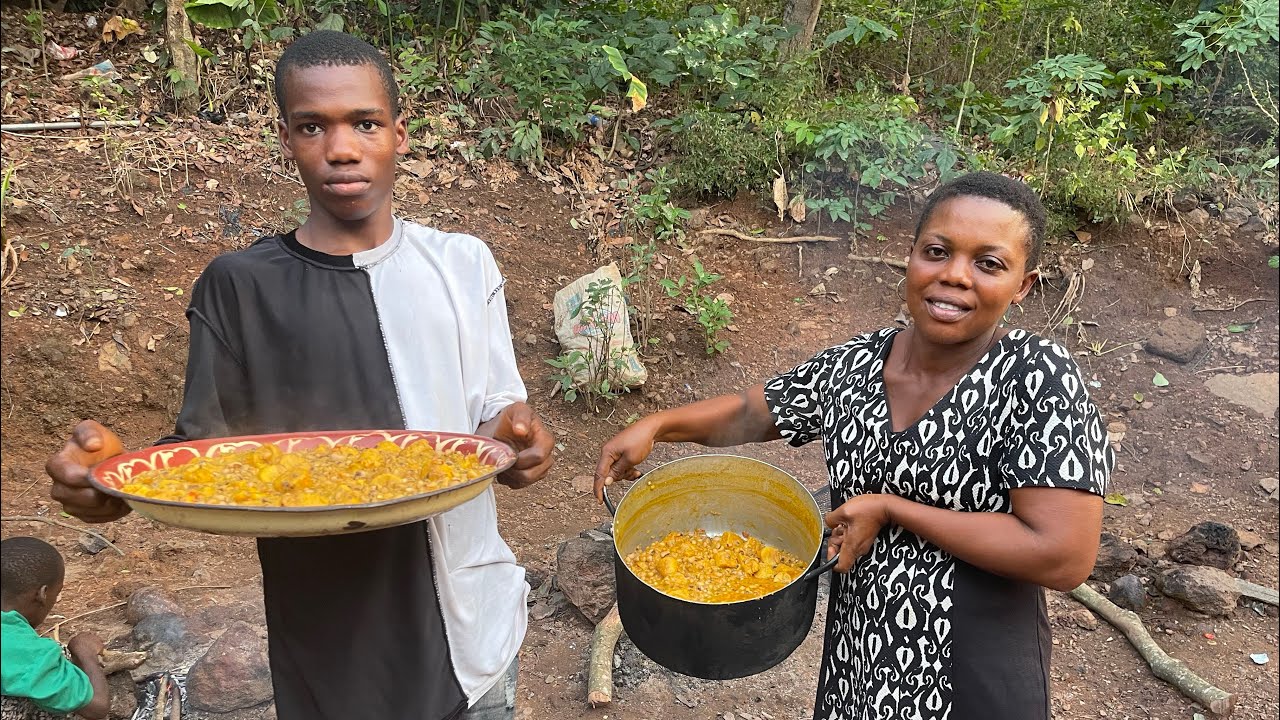 This Is How We Live in the Village | African Mother Cooking ~ Peaceful Family Life in the Village