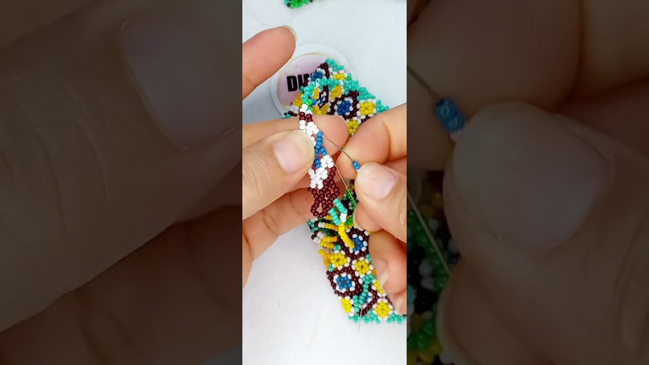 Paso a paso de 3 Parte  de collar Okama 😊