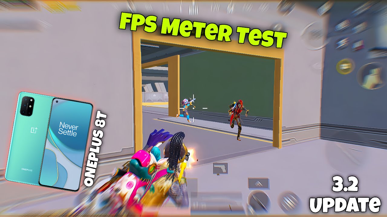 OnePlus 8t PUBG Test with FPS Meter | Pubgm 3.2 Update | OnePlus 8t PUBG Test 2024