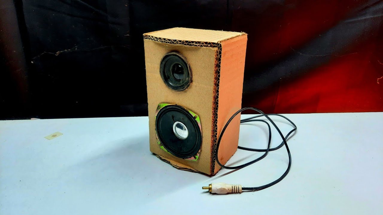 How to Make Cardboard Speaker || Diy Speaker With Cardboard || Make DJ Speaker ||