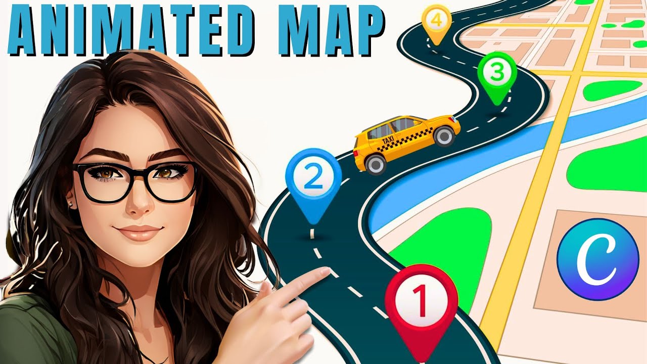 Create Animated Travel Maps FAST with Canva's EASY Tools
