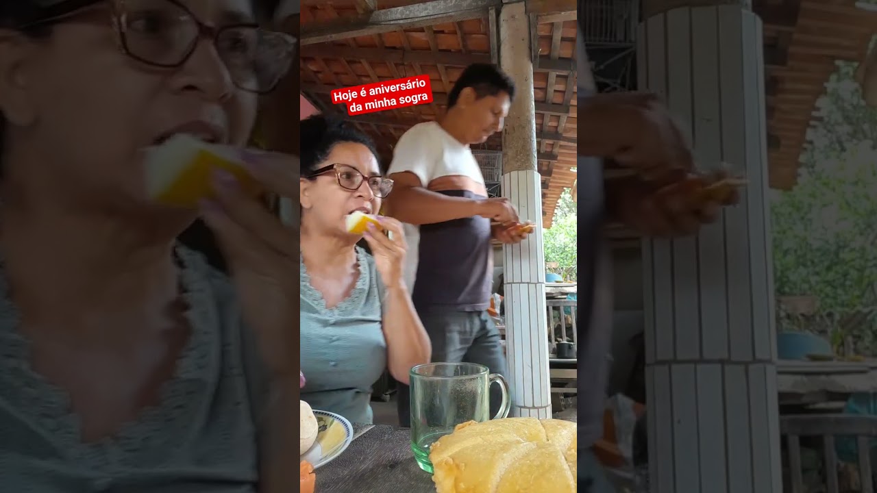 HOJE ANIVERSÁRIO DA  MINHA SOGRA TEVE UM CAFÉ DA MANHÃ BEM SIMPLES 