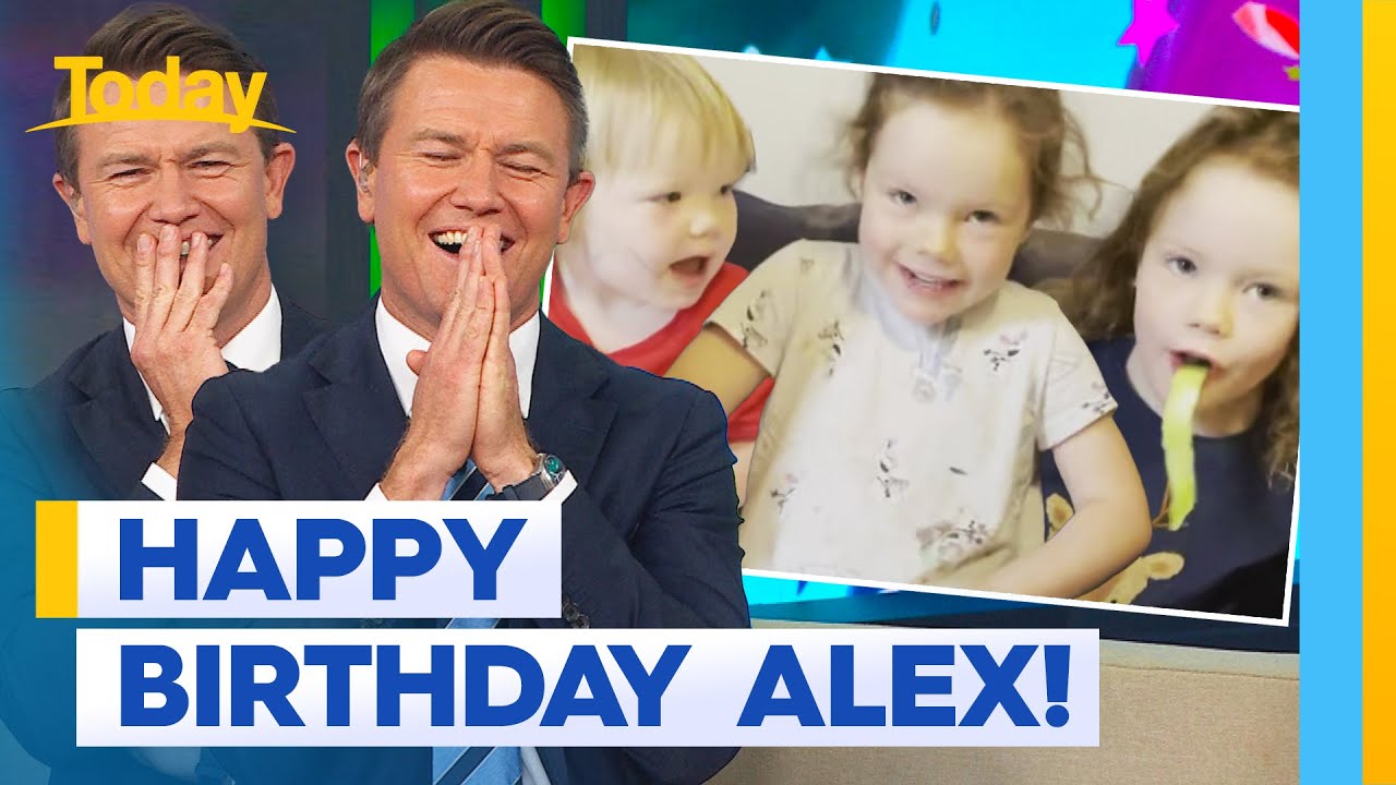 Alex Cullen gets emotional over kids sweet birthday message | Today Show Australia