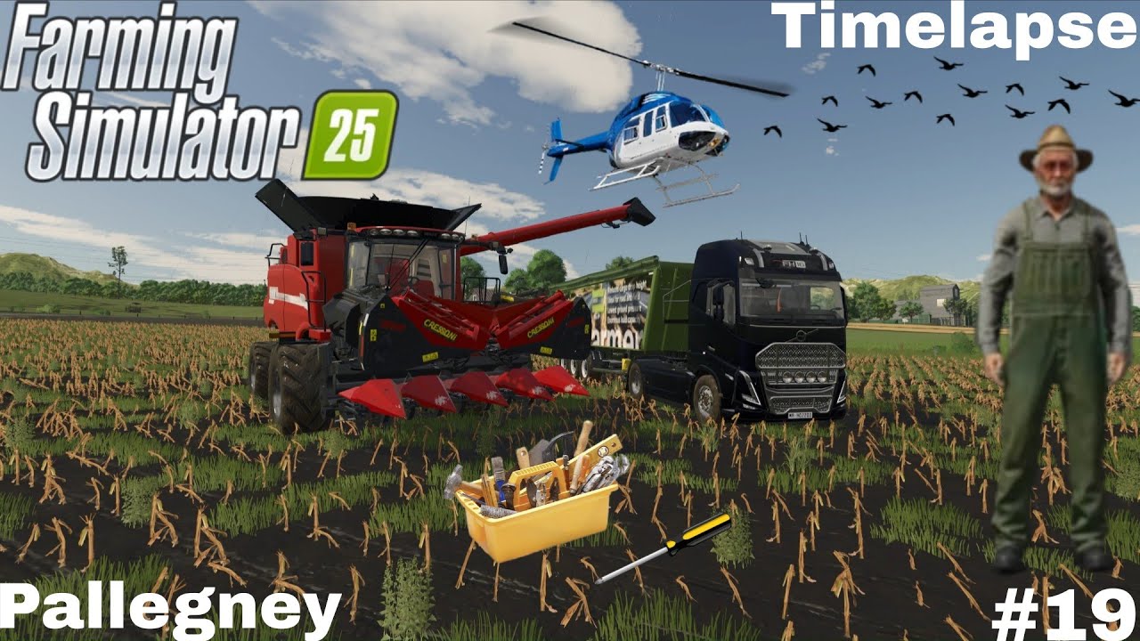 🌽 RÉCOLTE DE MAÏS & PRÉTAILLER LES VIGNES 🍇 | Farming Simulator 25 | Pallegney Ép19