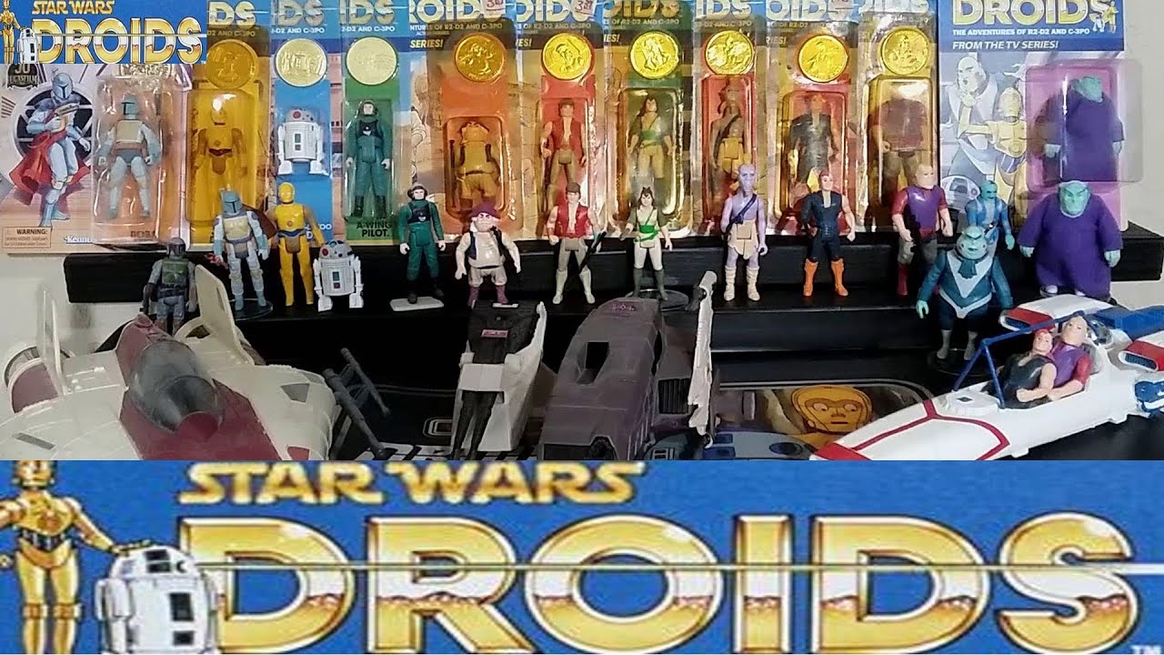 RETRO-WED: KENNER 1985 DROIDS ENTIRE LINE OF FIGURES AND VEHICLES