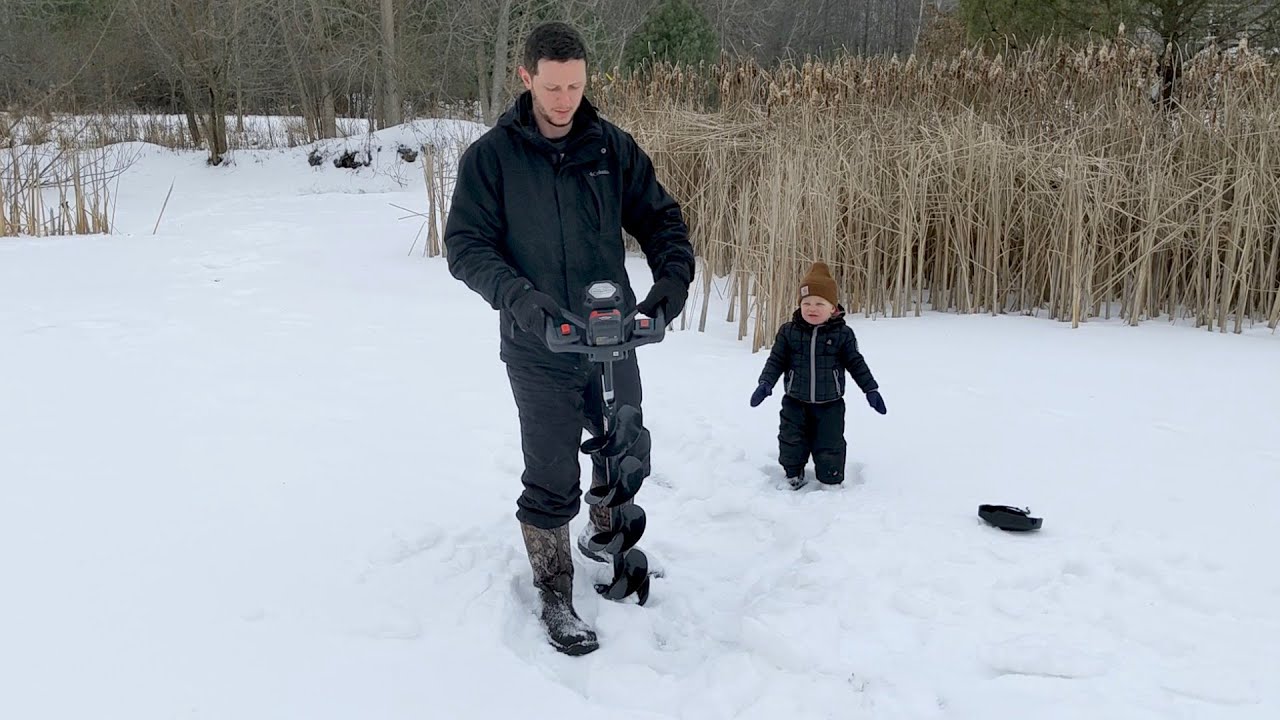 Strikemaster Ice Auger | Unboxing, Features, and Testing | Lithium 24V 