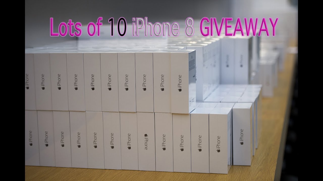 LOTS OF 10 APPLE IPHONE 8 GIVEAWAY