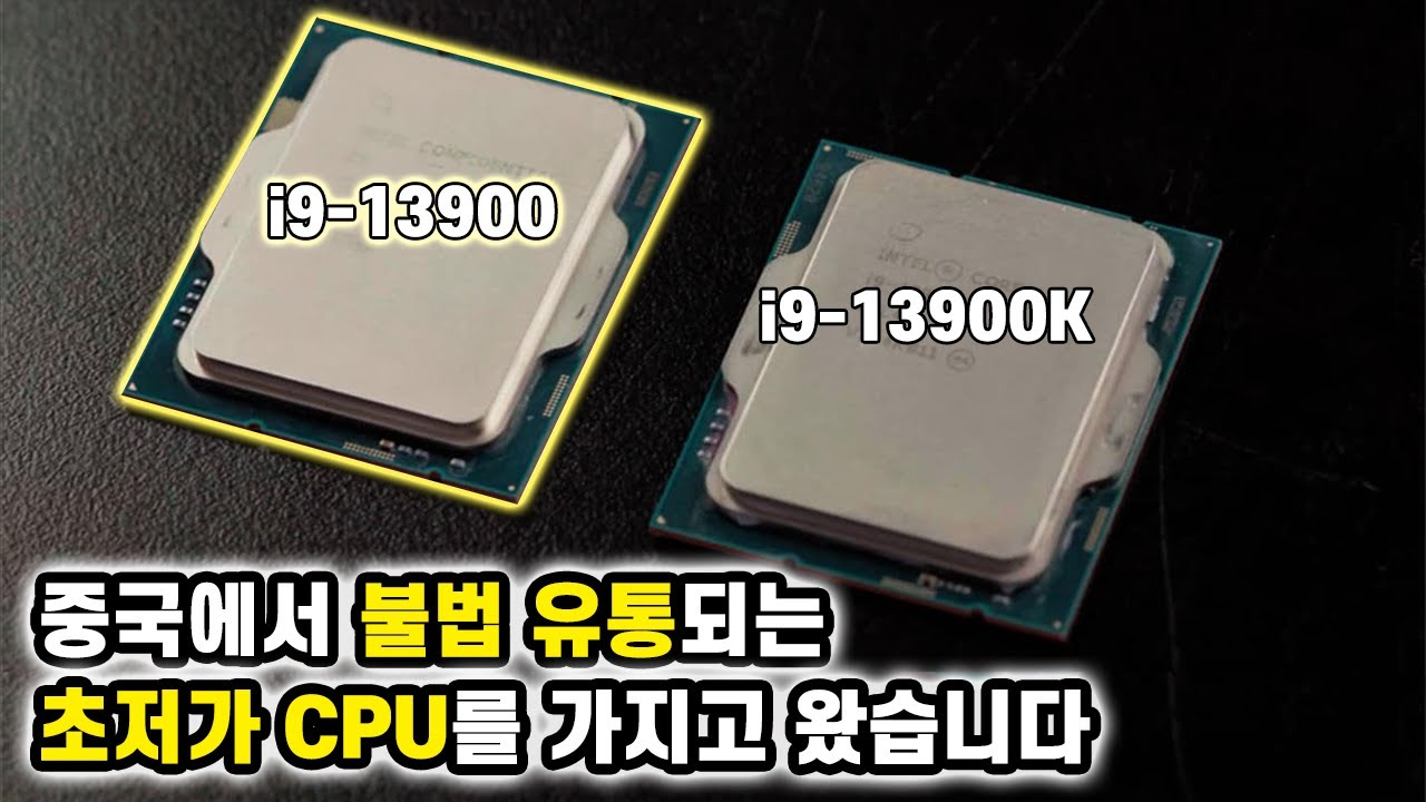중국에서 불법으로 유통되는 초저가 CPU(i9-13900)를 가지고 왔습니다 [비케이][BK SYSTEM][4K]