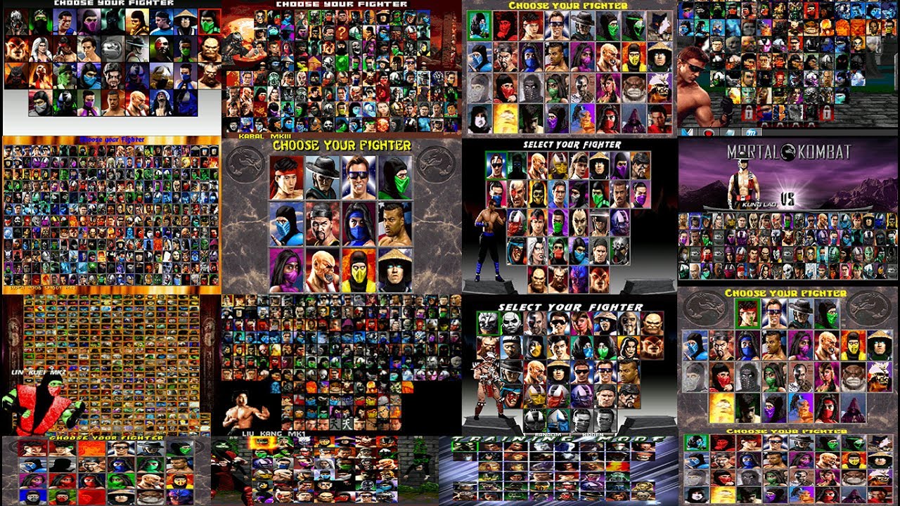 Mortal Kombat  -All MKP Select Screens- from 2007 to 2017 (Alberto Blaze)