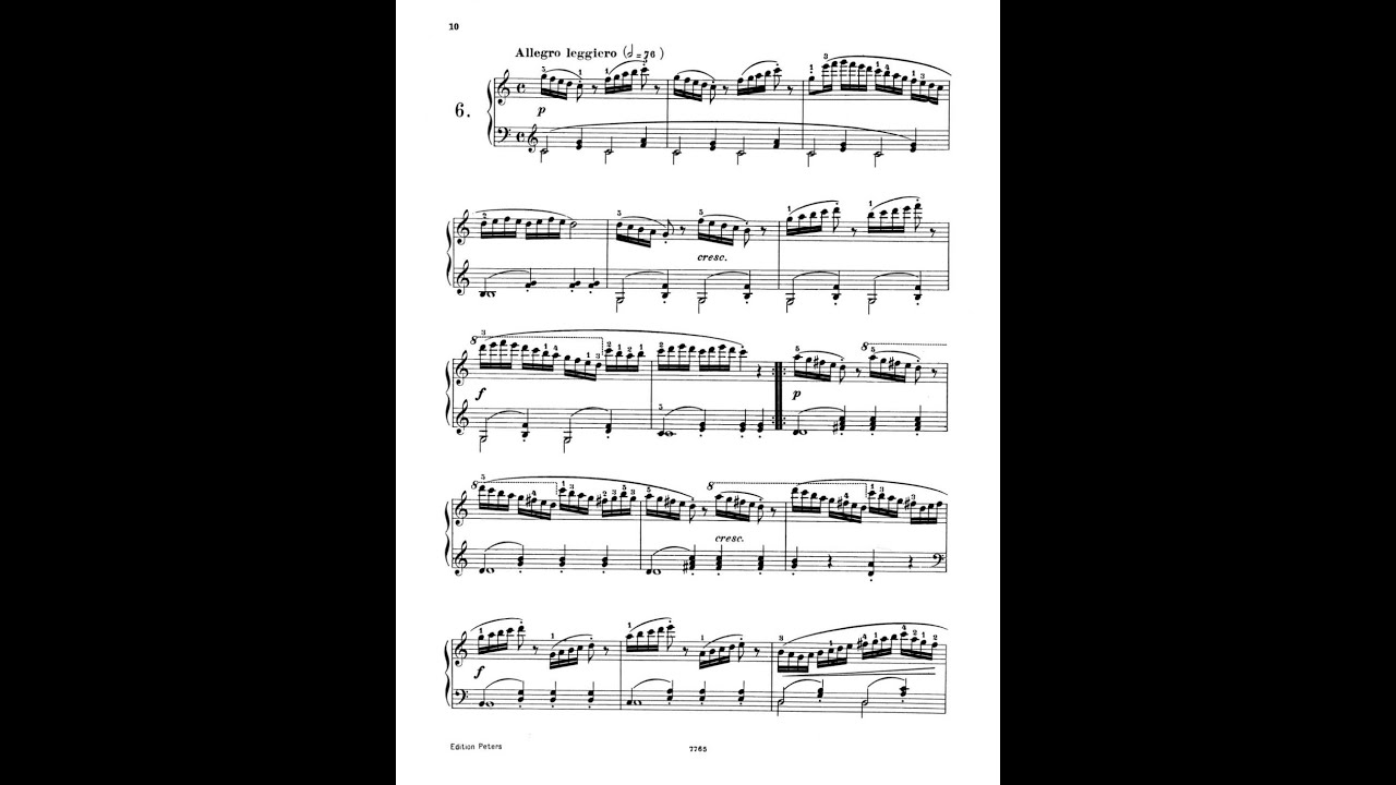 Czerny - Op. 849 Book 2 Nos. 6-11 Thirty New Studies in Technics