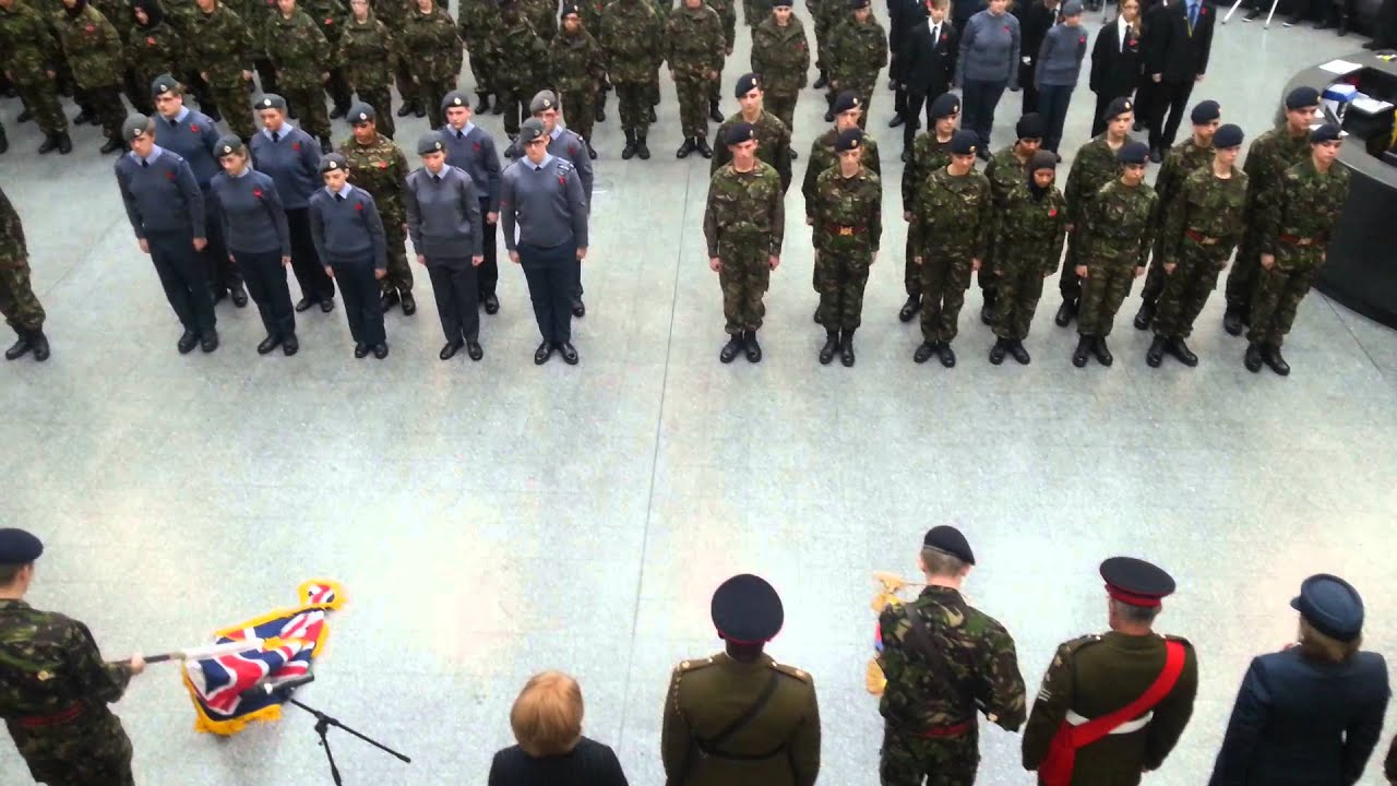 2013 Remembrance day in Thomas Deacon Academy