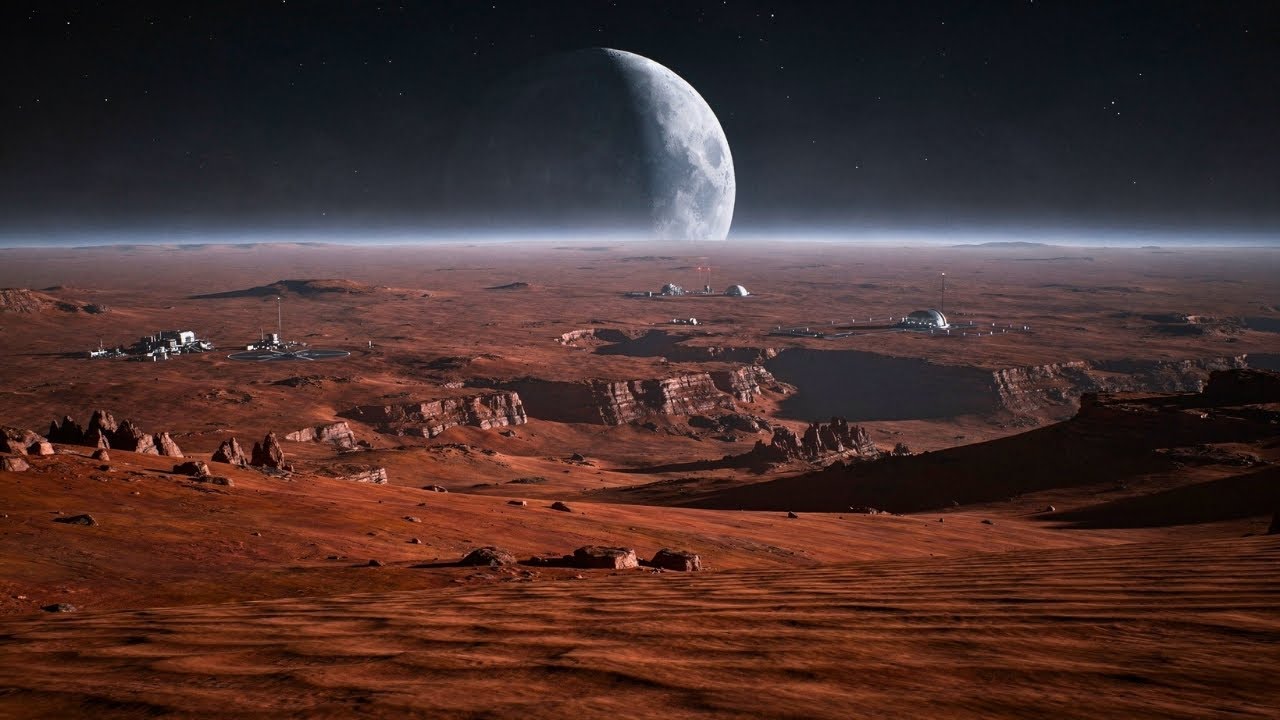 Slow Orbit Over Mars | Cinematic Space Ambient for Sleep & Deep Focus