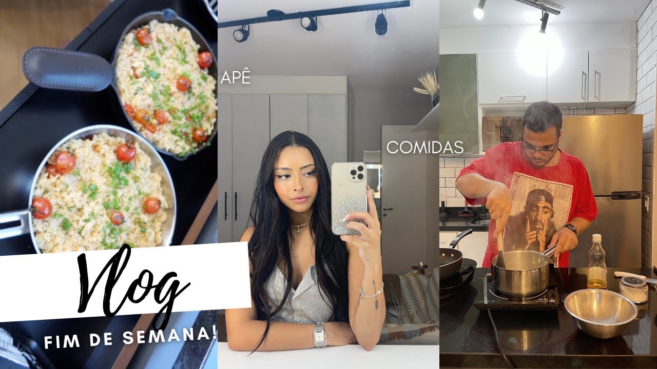 VLOG: ESTREANDO A COZINHA COM MUITA COMIDA (FIM DE SEMANA)!