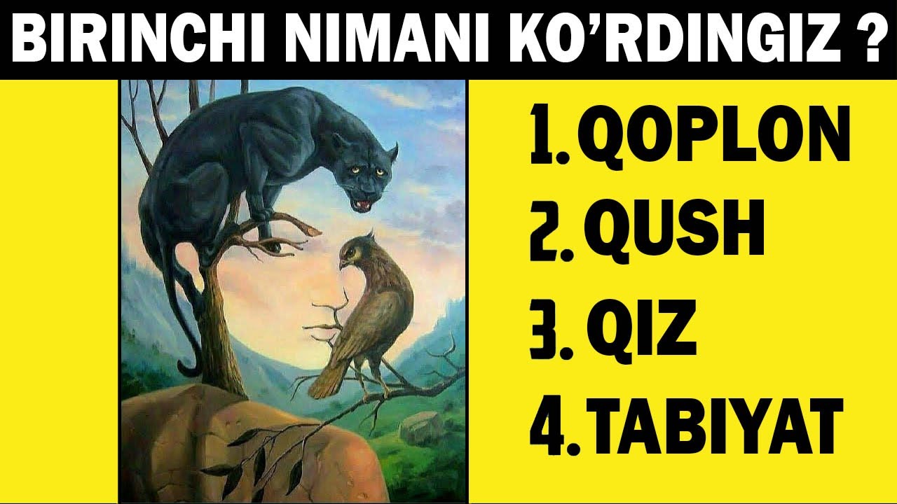Oltinchi tuyg’uni aniqlash bo’yicha test! Hayotingizda qanday yo’nalishdasiz?