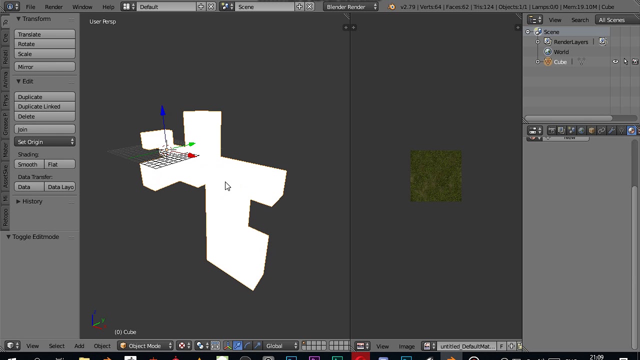 Blender triplanar uv