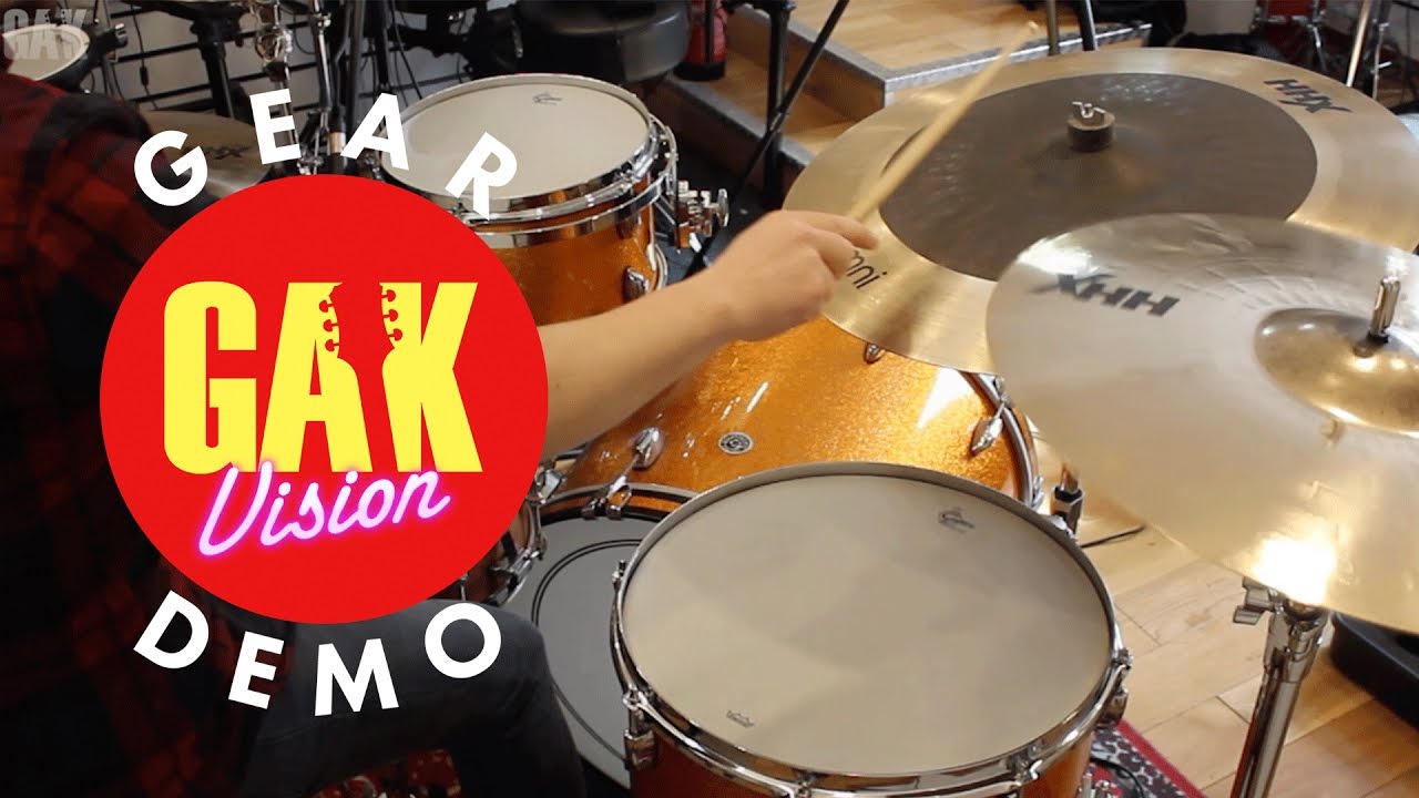 GAK DRUMS : Gretsch GB-E8246 USA Brooklyn 4 Piece Shell Pack (Gold Sparkle)
