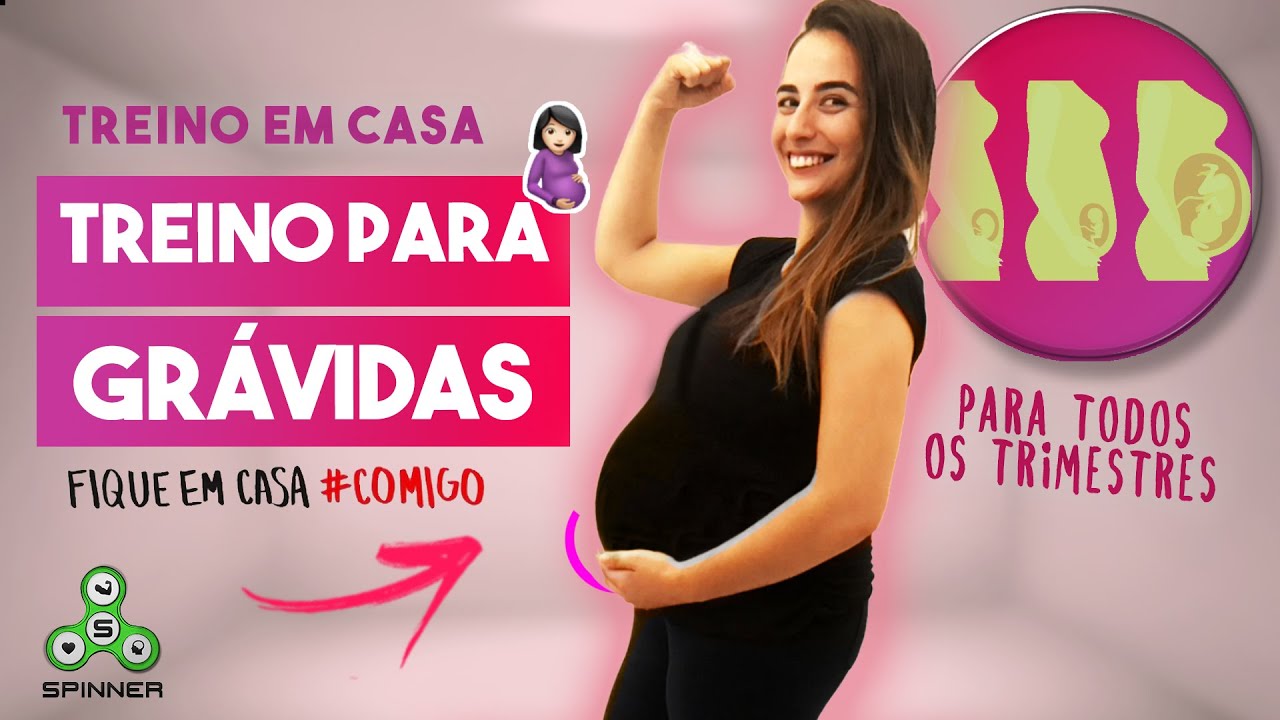 TREINO PARA GESTANTES 🤰  | Todos os Trimestres | #FiqueEmCasa e Treine #COMIGO!