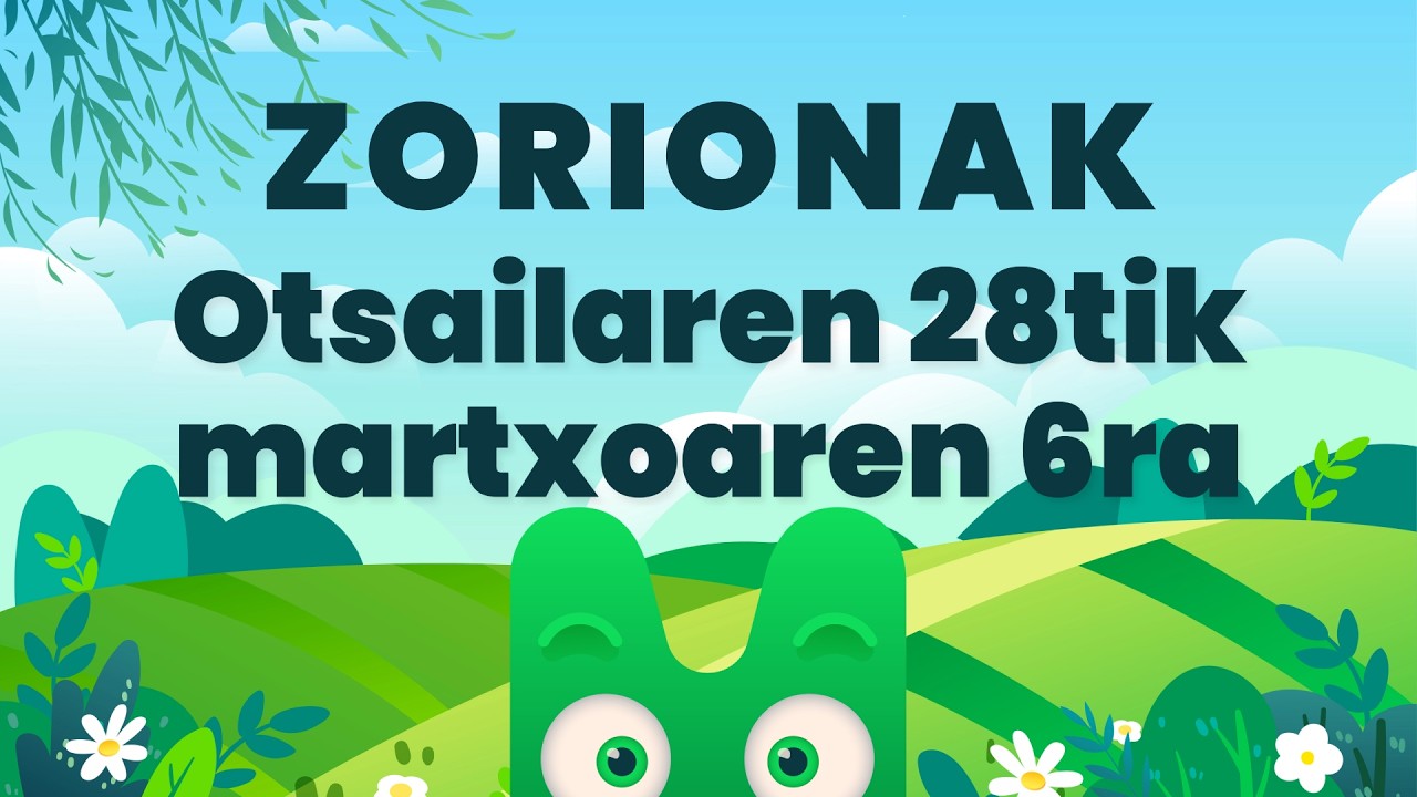ZORIONAK ZURI - OTSAILAREN 28TIK MARTXOAREN 6RA - MAKUSI KLUBA