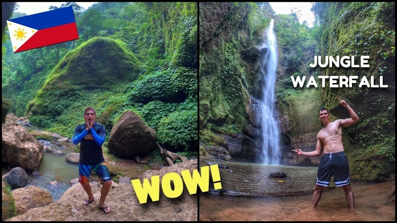 BRITISH FILIPINO AND CANADIAN EXPLORING PHILIPPINES (Jungle Waterfall Mindanao)