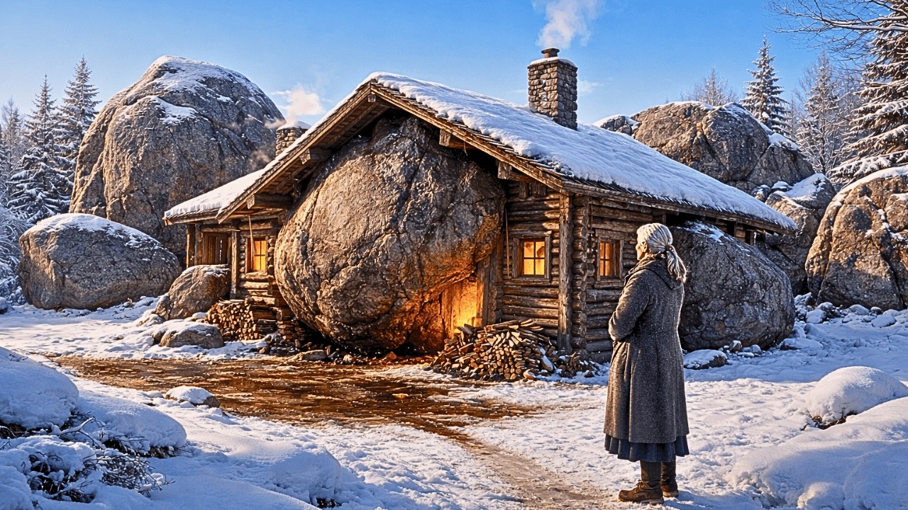 Neighbors Laughed at Her Cabin Built Around a Boulder — Until the Rock Radiated Heat All Night