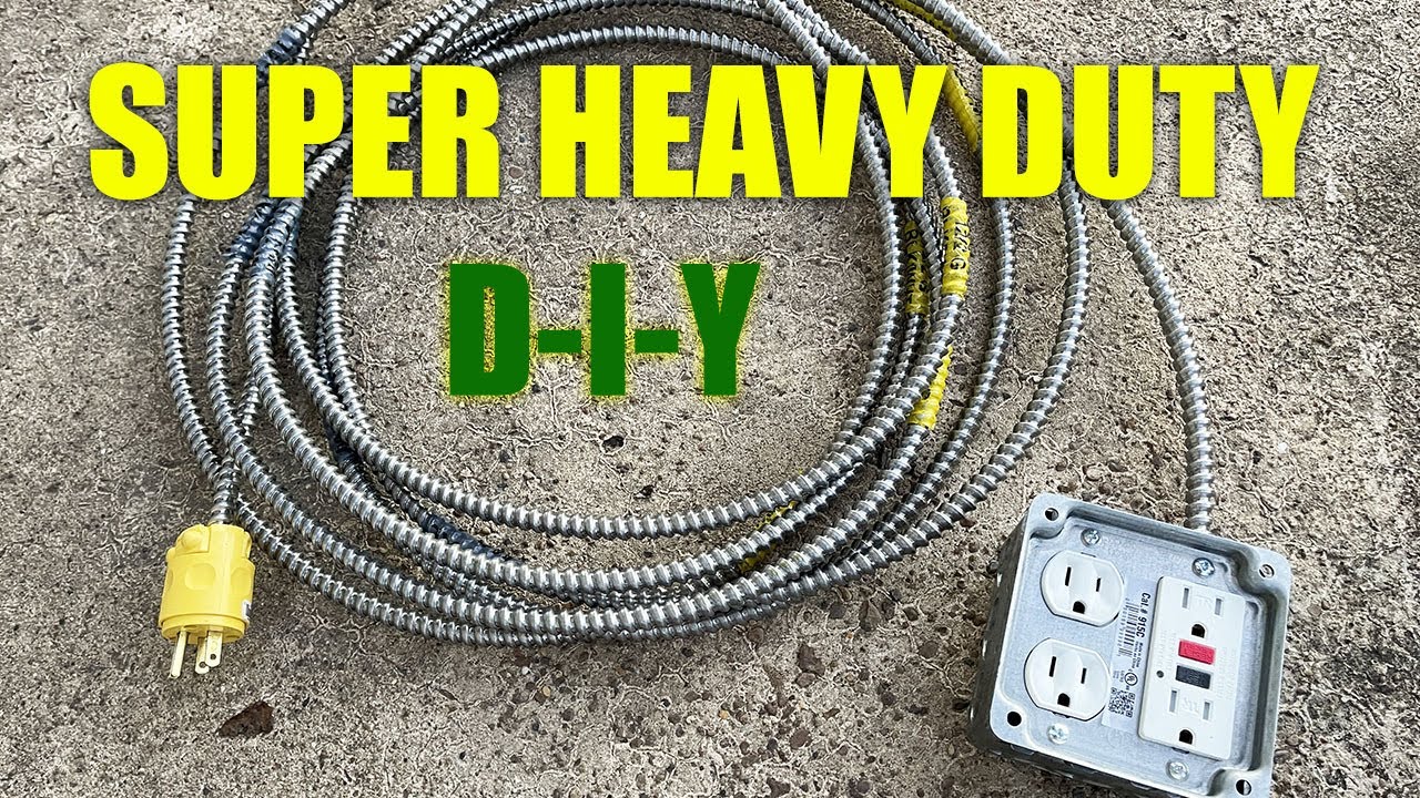 SUPER HEAVY DUTY DIY EXTENSION CORD - ALMOST INDESTRUCTIBLE!