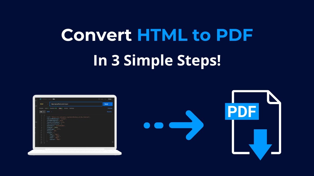 Convert HTML to PDF in 3 Simple Steps with PDFBolt API