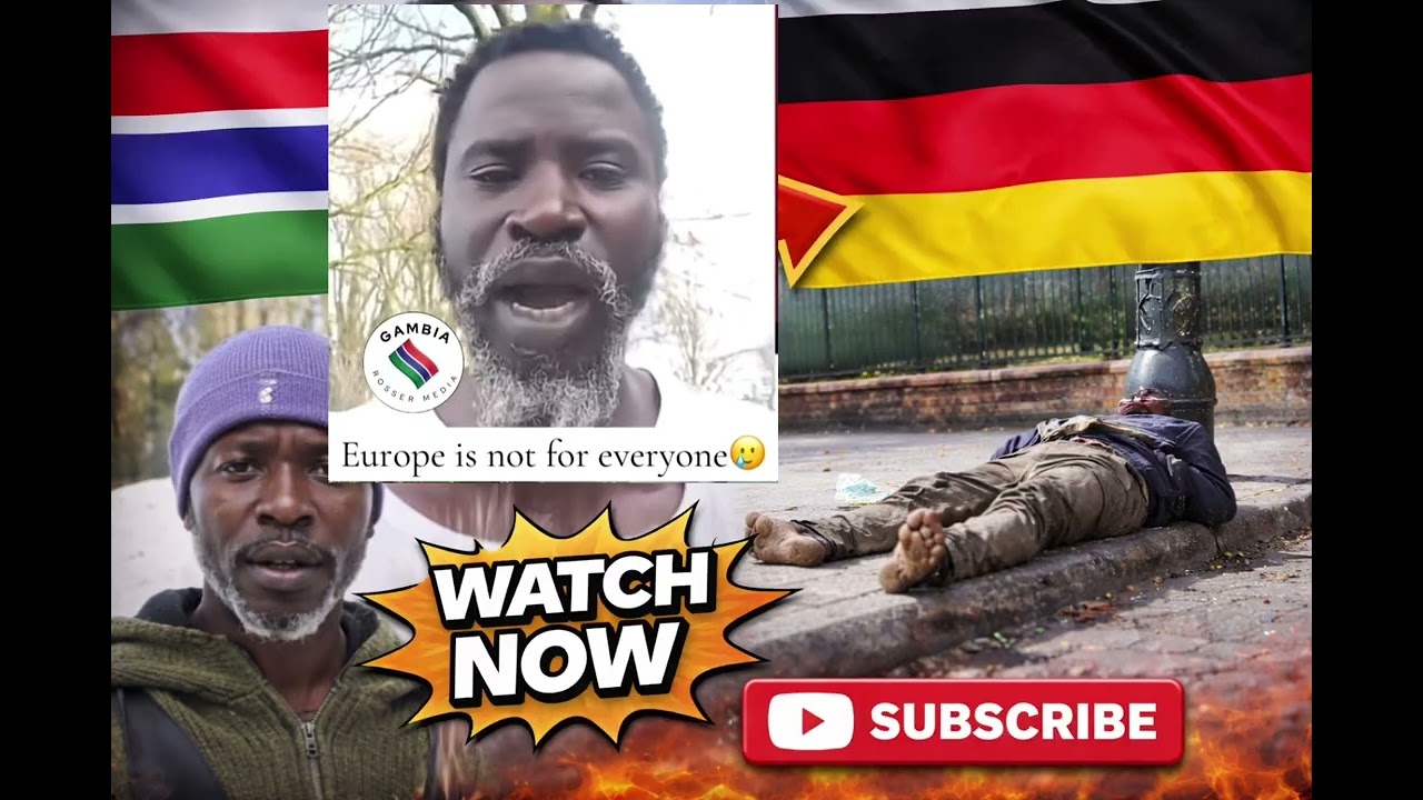 Gambian Homeless in Germany Cries For Help to Return To The Gambia