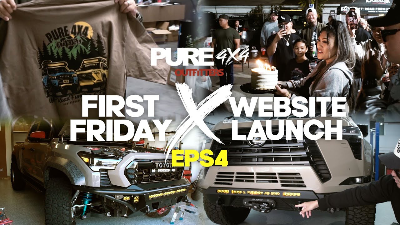 PURE 4x4 Outfitters First Friday and Website Launch (2025 Tacoma TRD Pro, GX550 Overtrail+, SDHQ)