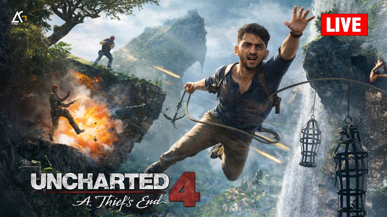 Uncharted 4 LIVE – First Time Playing!