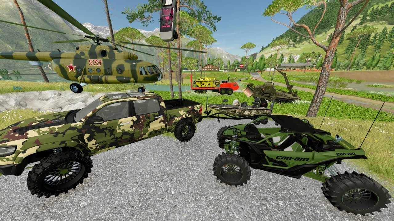 Army Saves Flooded City with Tanks and Helicopter | Farming Simulator 22