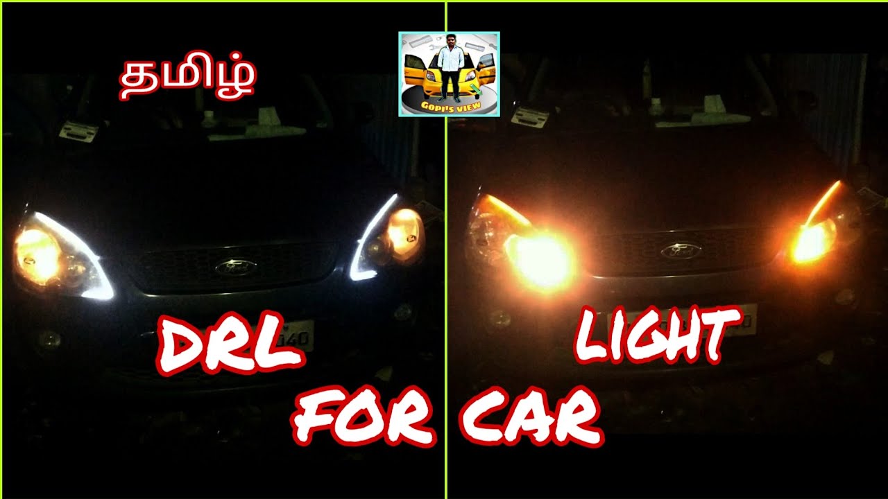 DRL light fitting work in Tamil