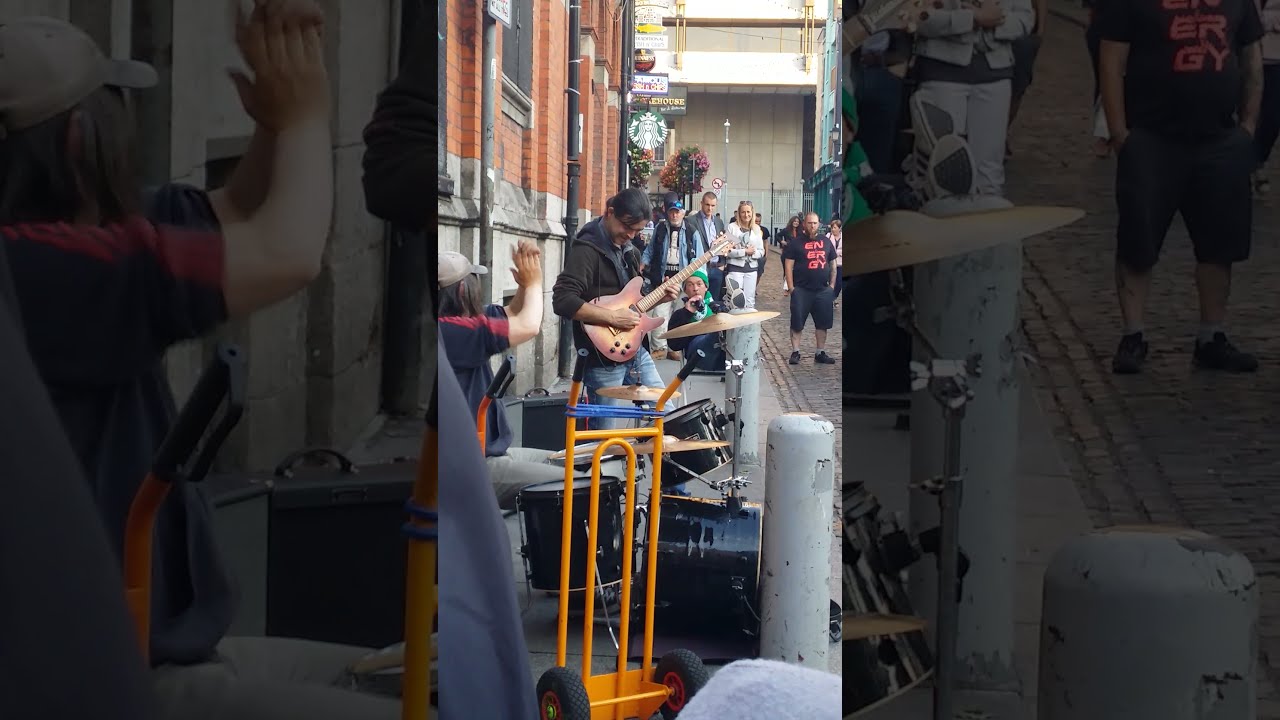 Pissed off street performer Temple Bar
