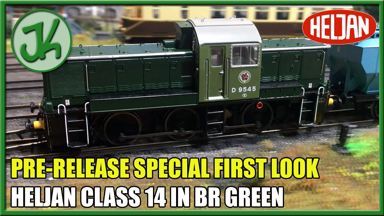 Первый взгляд на предварительный выпуск Heljan Class 14 в цвете BR Green — распаковка и обзор