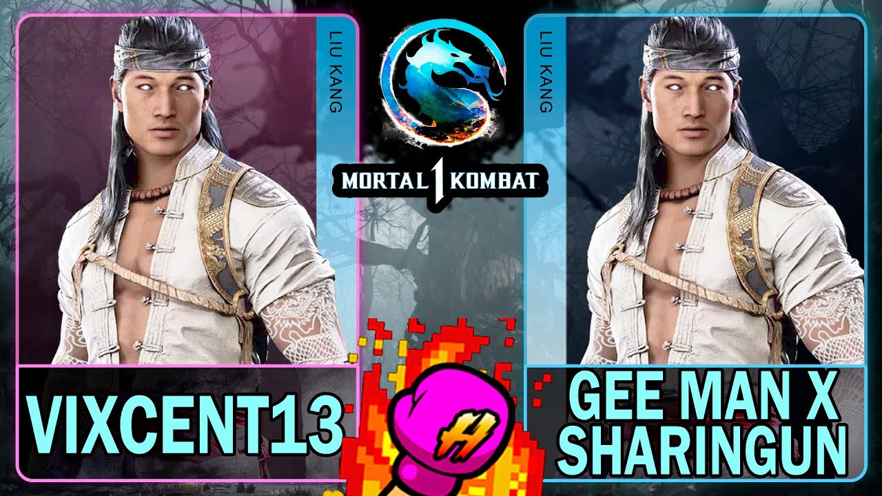 MK1 Vixcent13 (LIU KANG) VS Gee Man X Sharingun (LIU KANG)🥊Mortal Kombat 1🥊4K 60ᶠᵖˢ