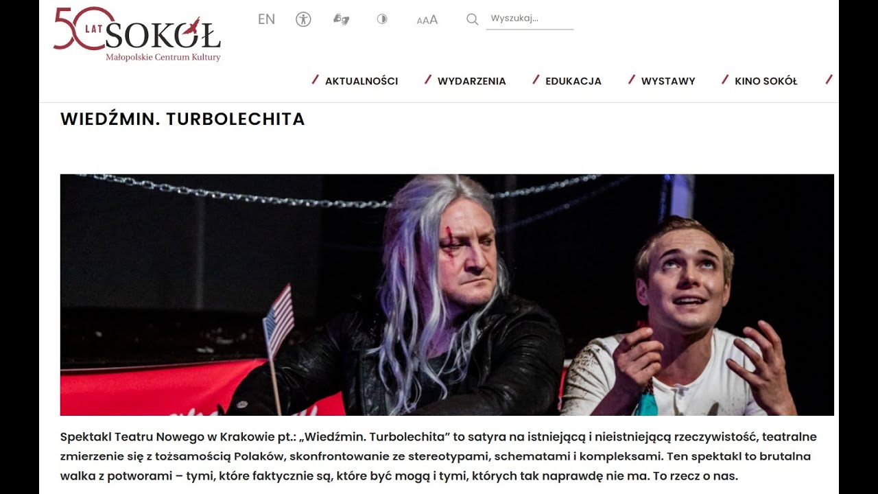 Turbolechita wiedźminowy czyli o sztuce wyśmiewającej polską megalomanię