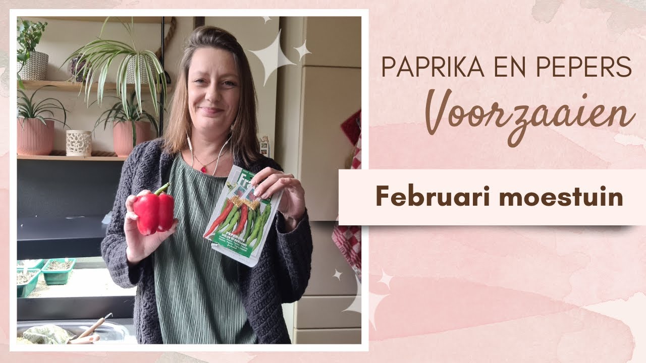 Pepers en Paprika zaaien en een update voor de uien en zoete aardappel