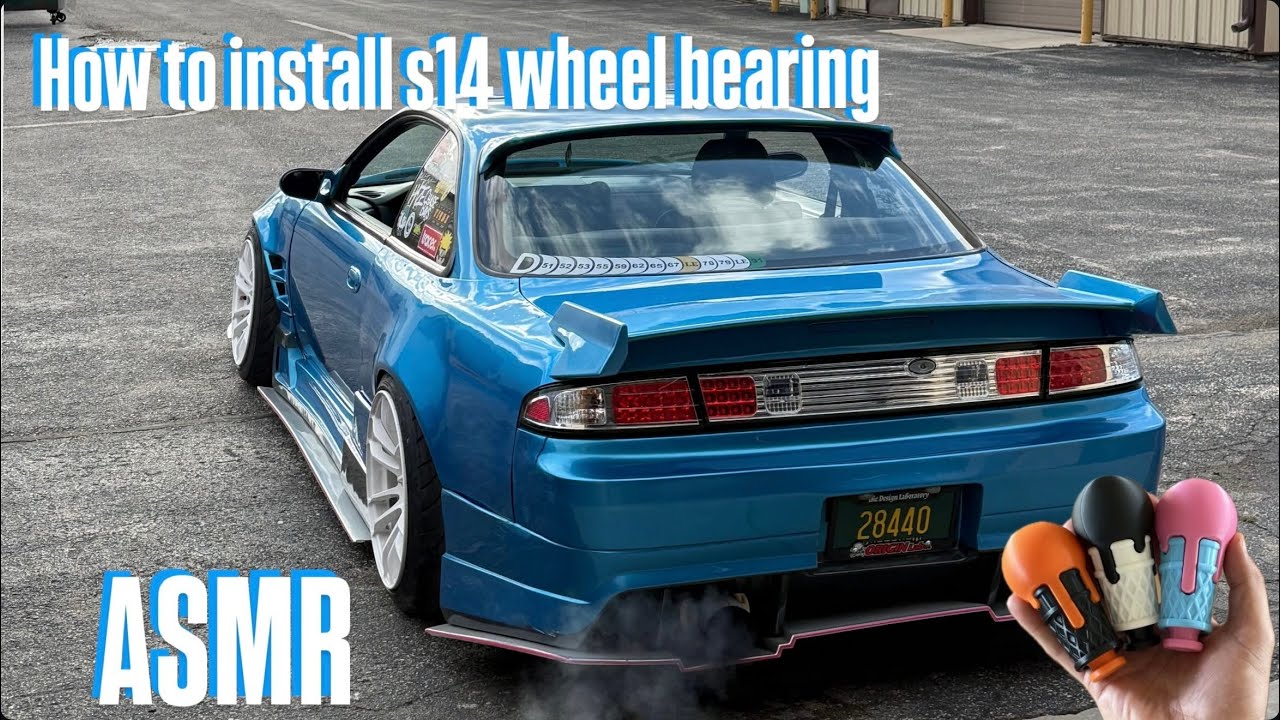 Nissan S14 Sr20 ASMR | Installing front wheel bearing, Quick Work! | Shop Work Time!