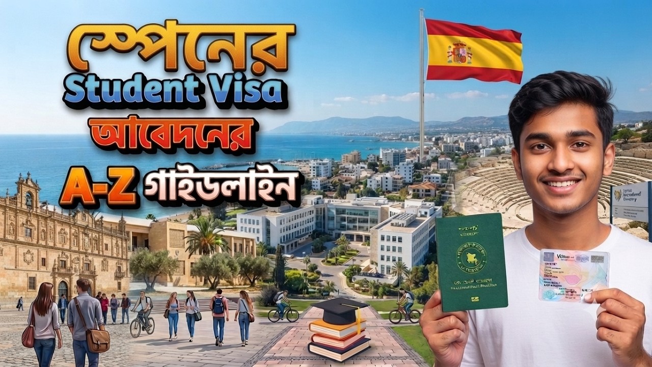 Spain Student Visa: বাংলাদেশ থেকে আবেদনের সঠিক পদ্ধতি || (A to Z) Guidelines