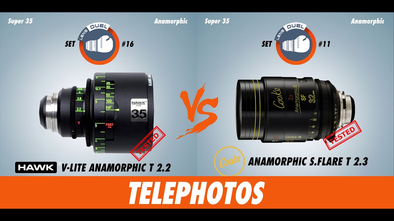 DUEL #01. CookeAnamorphic VS Hawk V-Lite. ROUND 3. Telephotos!