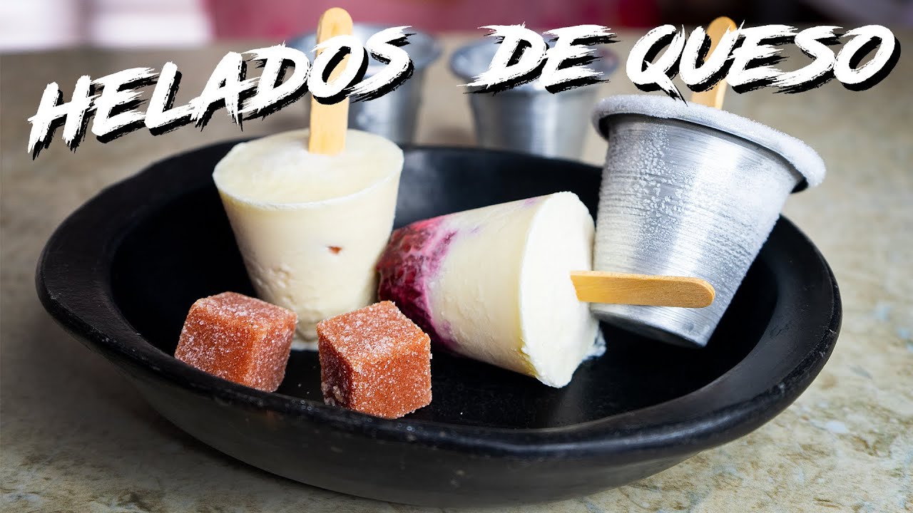 HELADOS caseros de QUESO Cuajada con BOCADILLO y Dulce de MORA | El Opita Cocinero