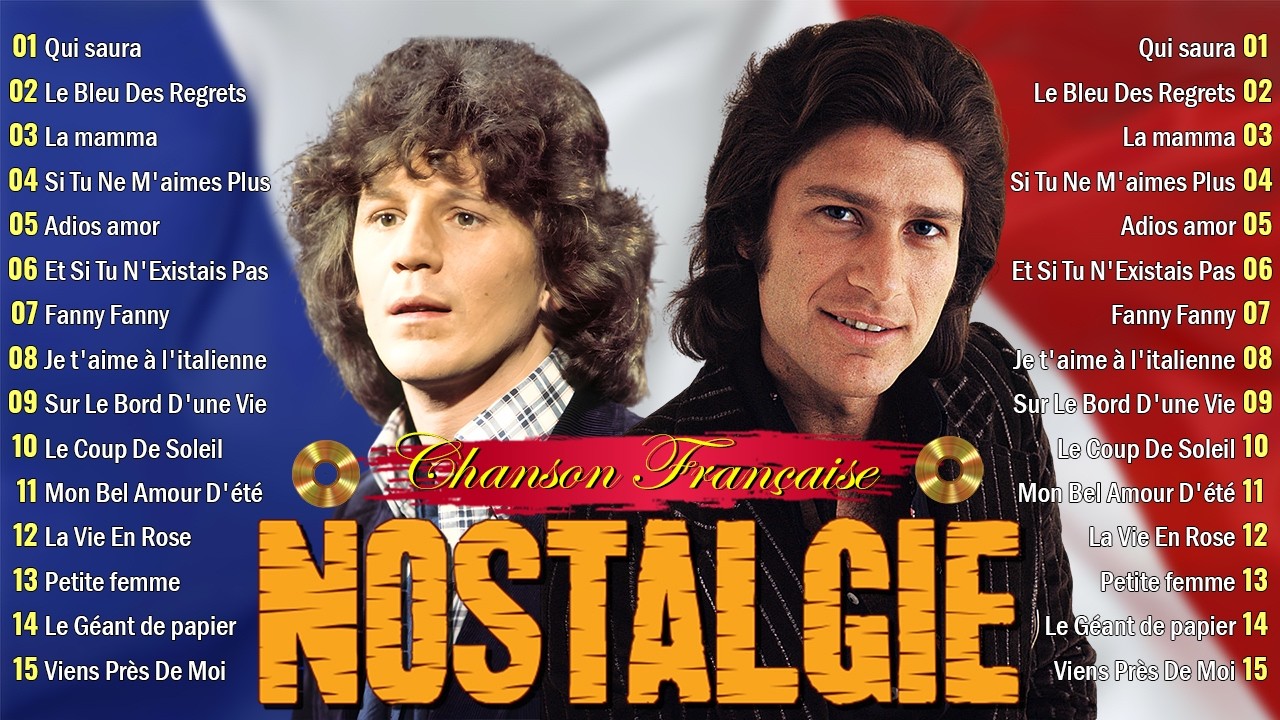 Chanson Française Vintage📀Joe Dassin, Frédéric François, Mike Brant, Claude Barzotti...