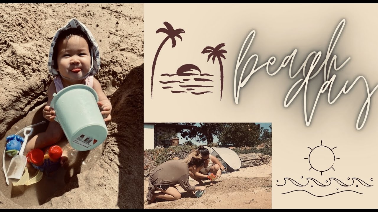 day at the beach // summer fun // baby saying dada // baby fart