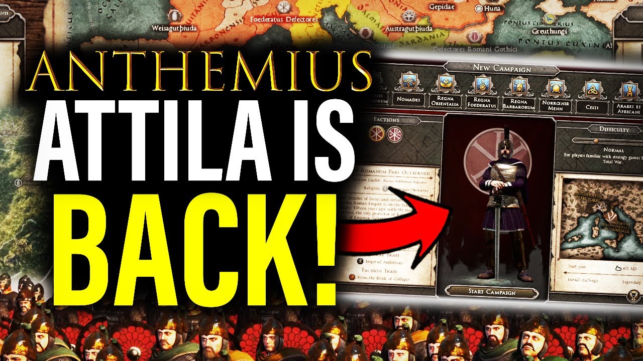 AGE OF ANTHEMIUS: ОГРОМНЫЙ НОВЫЙ МОД ДЛЯ Total War Attila УЖЕ ЗДЕСЬ!