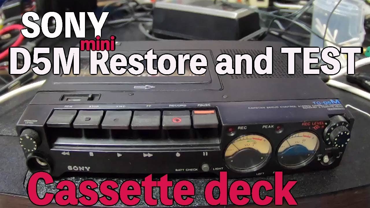 restoration Sony TC-D5M Cassette deck repair(EZAS/ Cassette deck